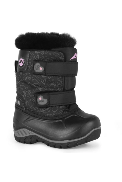 FUNKY - Bottes d'hiver enfant (Noir Peluche)