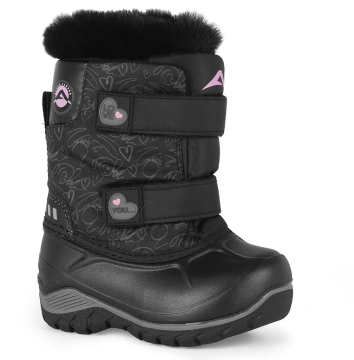 FUNKY - Bottes d'hiver enfant (Noir Peluche)-1