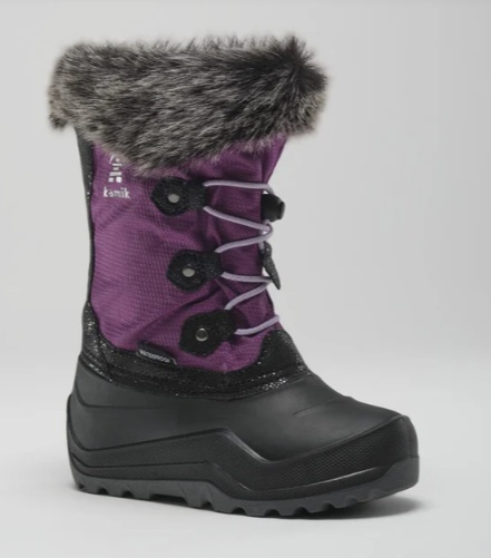 POWDERY3 - Bottes d'hiver junior (Raisin)-1