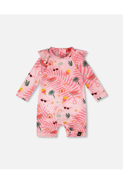 Rashguard une pièce JUNGLE MINI - COMME UN POISSON DANS L'EAU