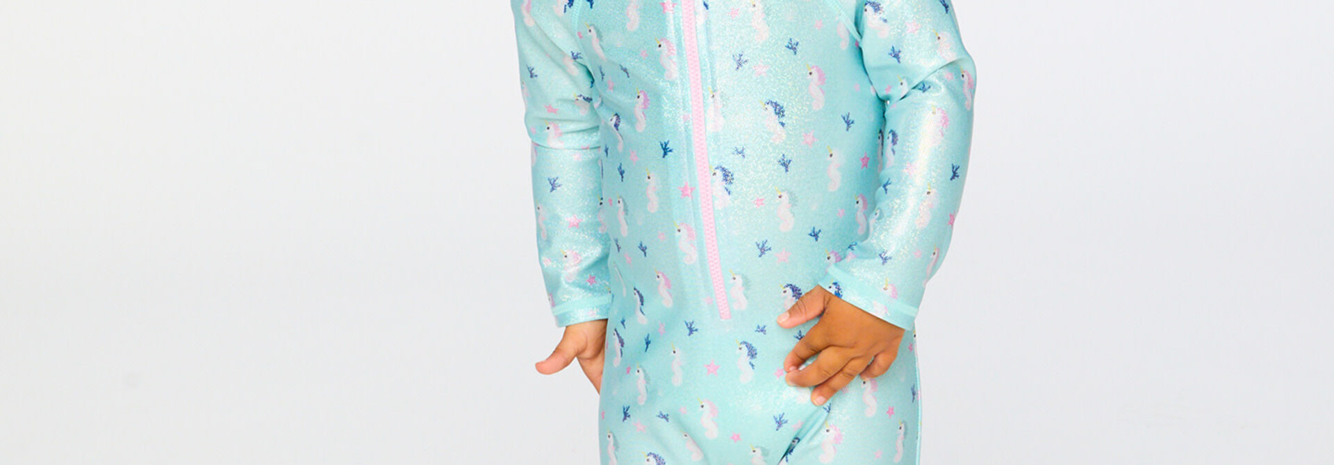 Rashguard une pièce HIPPOCAMPES - COMME UN POISSON DANS L'EAU