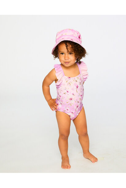 Chapeau de plage LILAS MINI - COMME UN POISSON DANS L'EAU