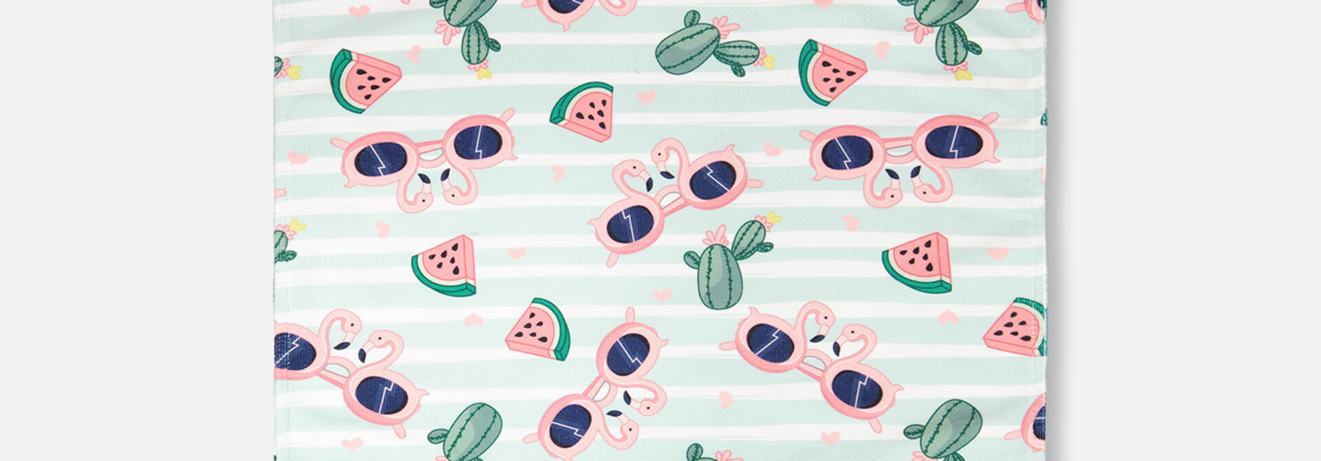 Serviette de plage avec capuchon FLAMAND - COMME UN POISSON DANS L'EAU