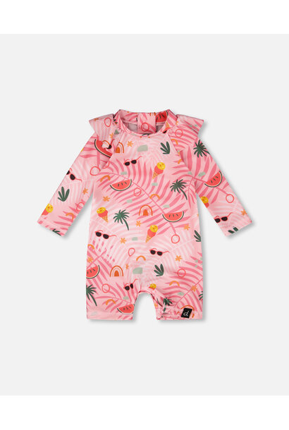 Rashguard une pièce JUNGLE - COMME UN POISSON DANS L'EAU