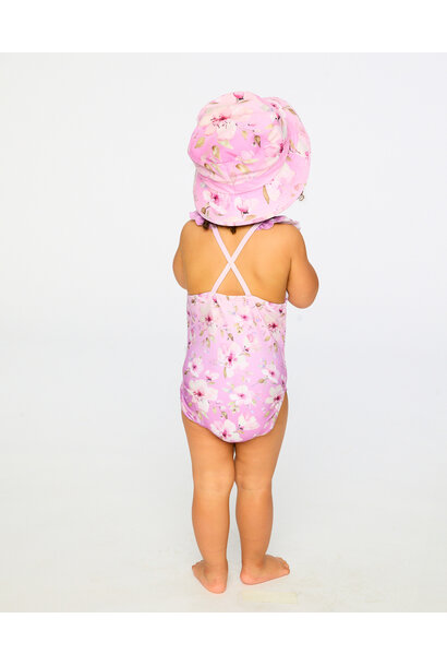 Chapeau de plage LILAS - COMME UN POISSON DANS L'EAU