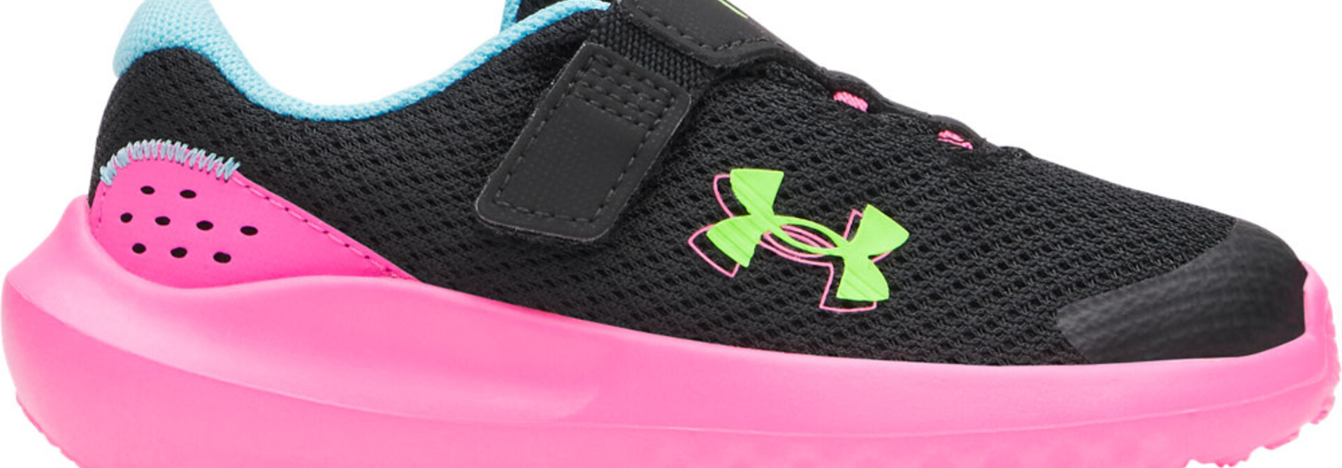 Chaussure de course NOIR/ROSE UA Surge4 AC ENFANT