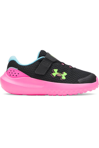 Chaussure de course NOIR/ROSE UA Surge4 AC ENFANT