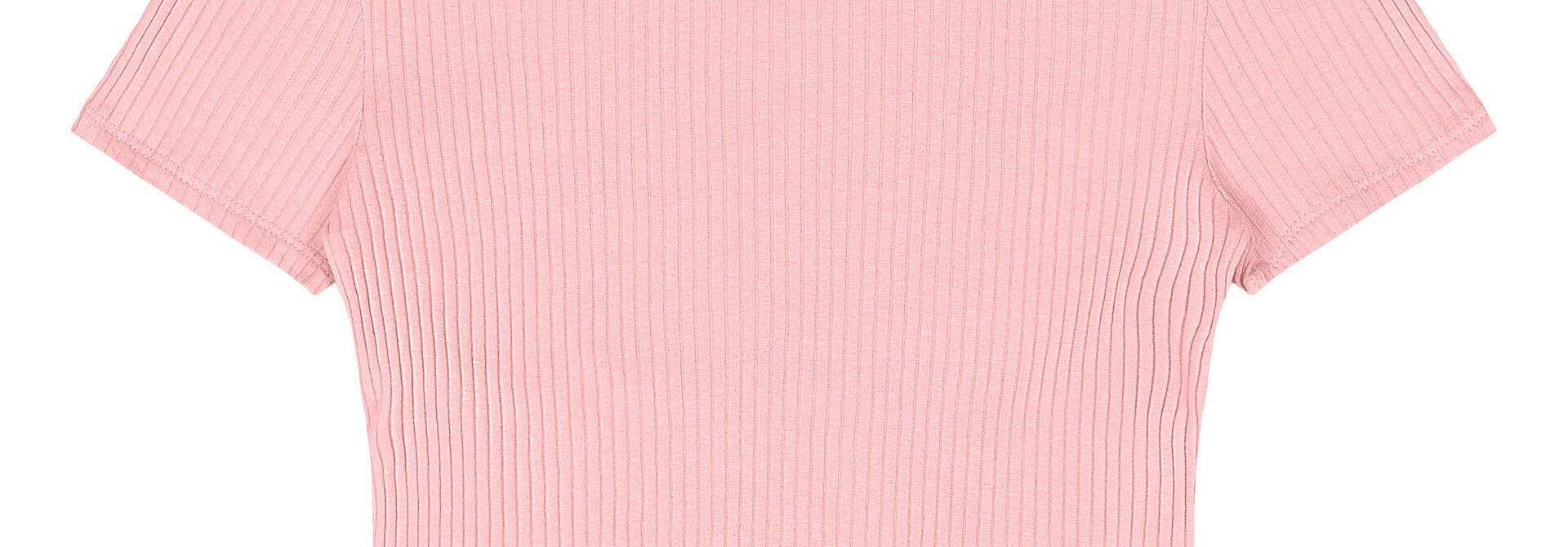Crop Top Shirt ROSE RIB - GLOSS