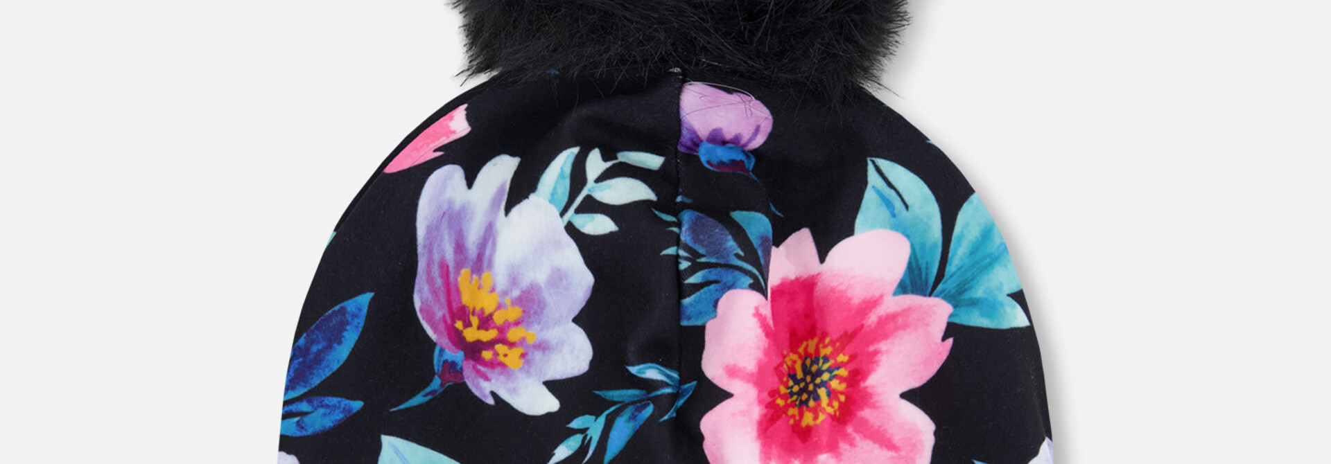 Bonnet en jersey avec pompom - FLORA