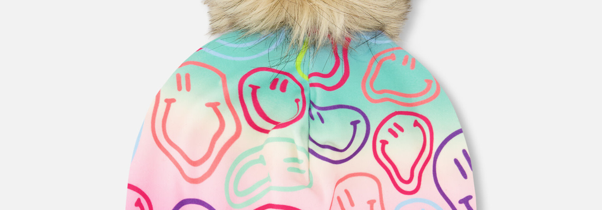 Bonnet en jersey avec pompom - HAPPY FACE GIRLY