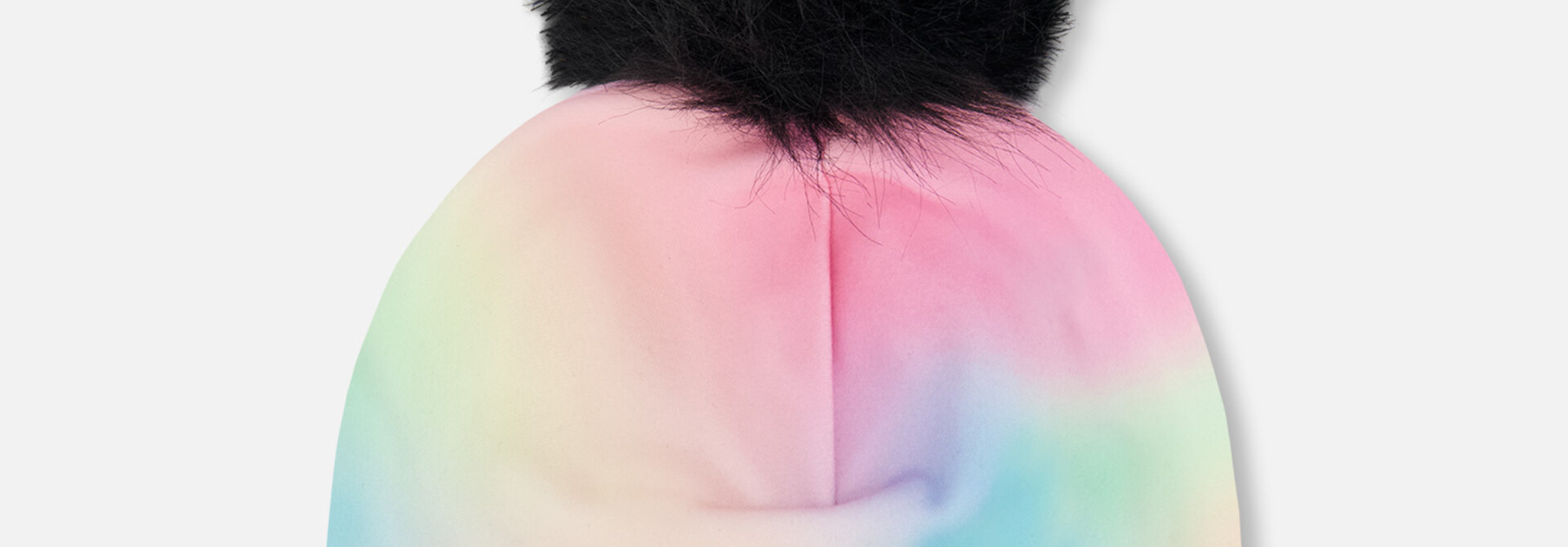 Bonnet en jersey avec pompom - RAINBOW