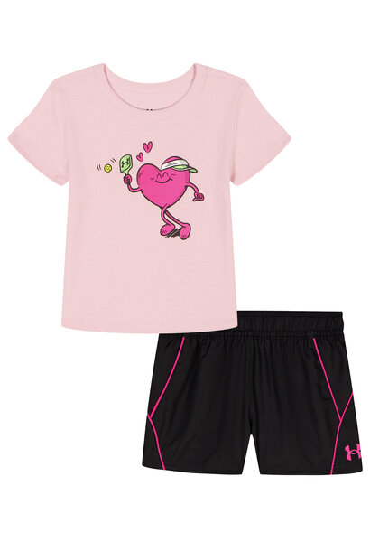 Enssemble 2 pièces Coeur PRINTED WOVEN 4 à 6x ans