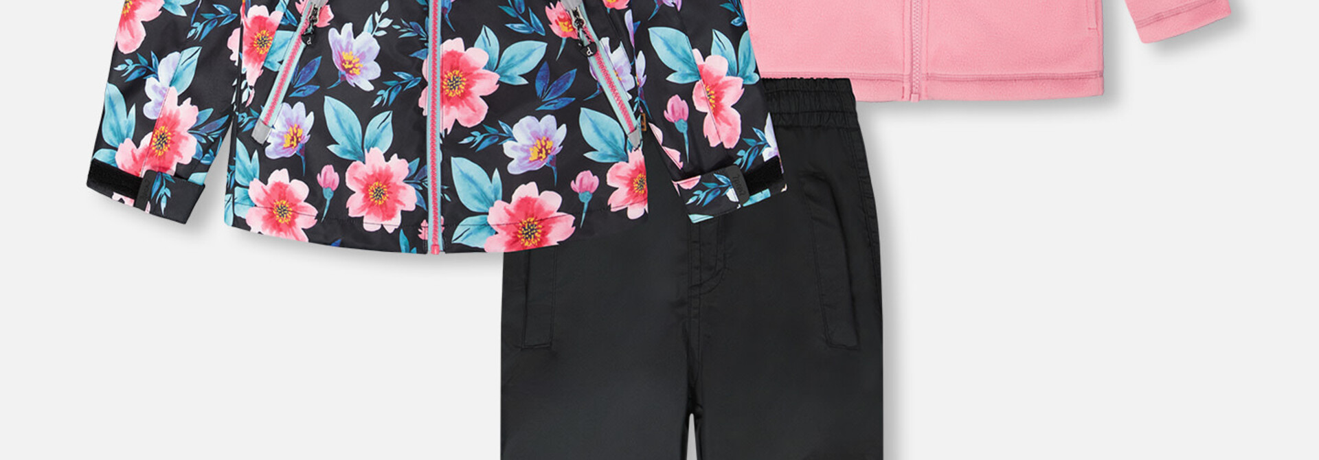 Vêtements d'extérieur 3 en 1 - ROSES ENCHANTÉES