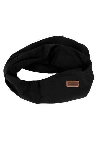 Cache-cou en jersey BASIC - Mini NOIR