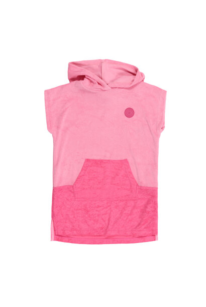 Poncho de plage à capuchon - ROSE