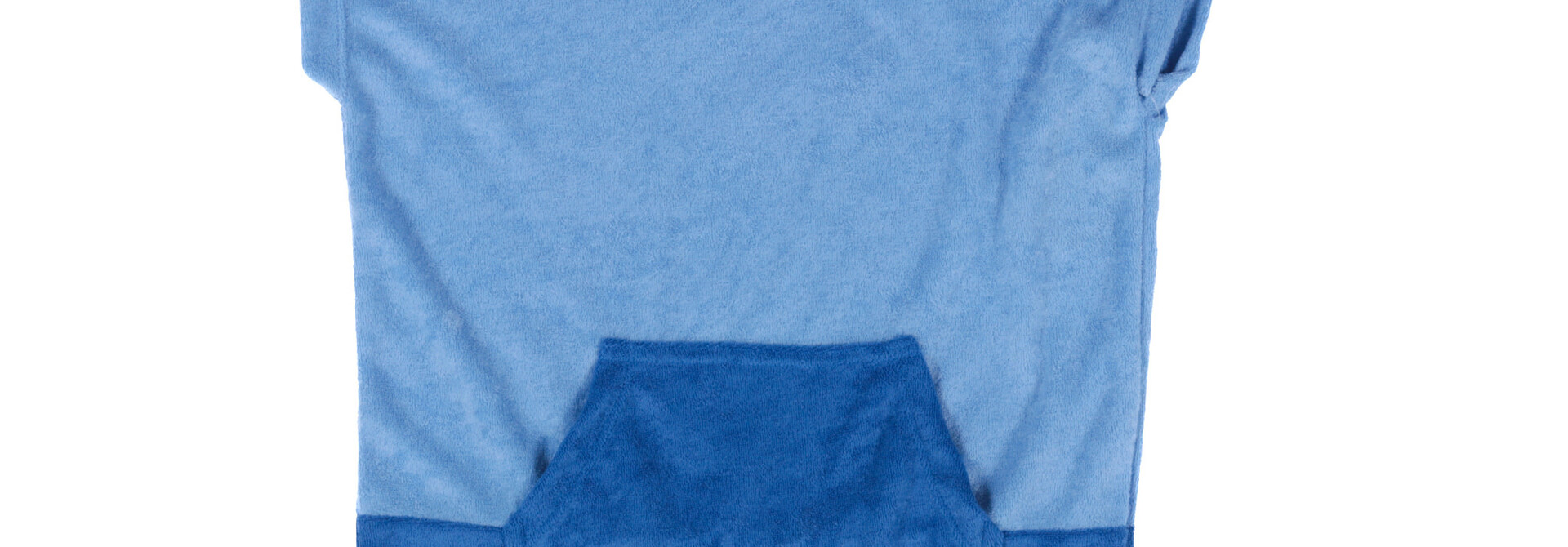 Poncho de plage à capuchon - BLEU