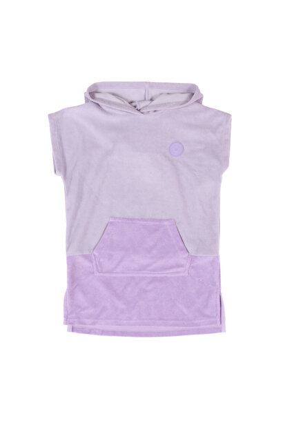 Poncho de plage à capuchon - LILAS