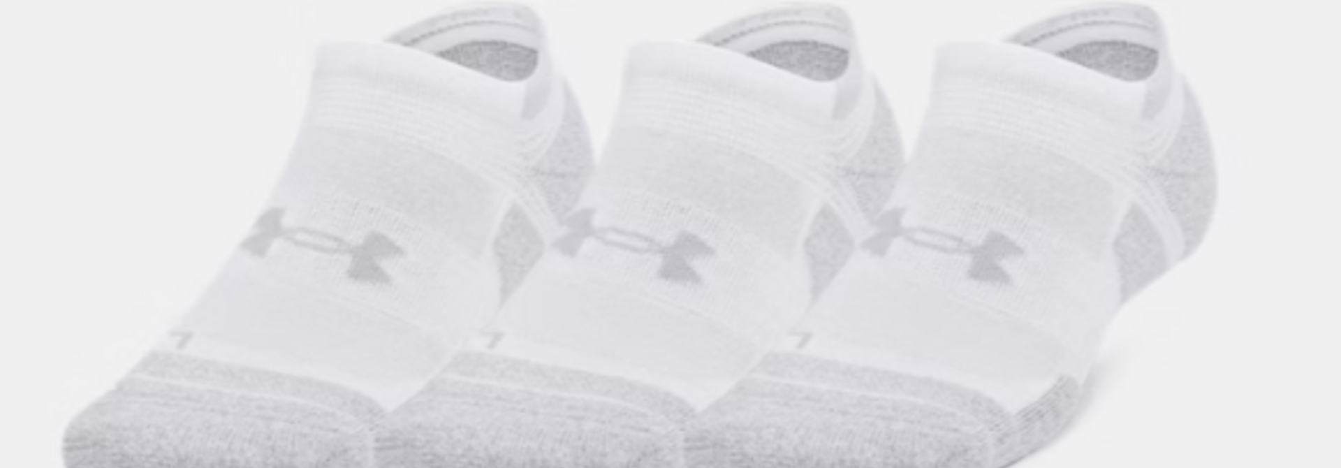 Chaussettes Invisibles BLANC 3pk - UA BASIC