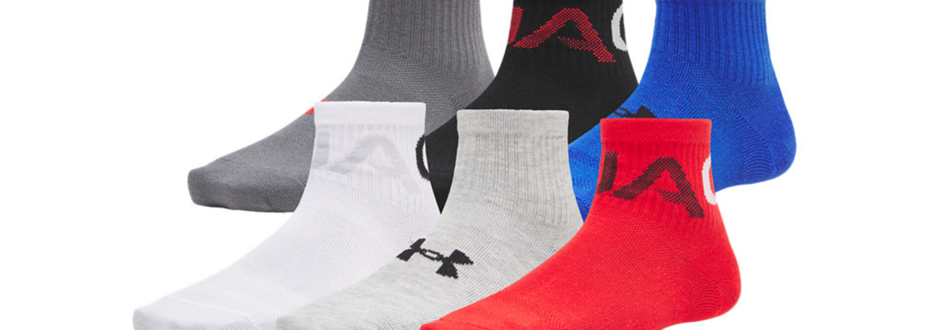 Chaussettes Courtes Rouge 6pk JUNIOR