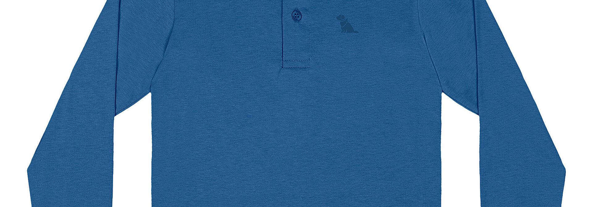 Polo manches longues BLEU QUIMBY MODE