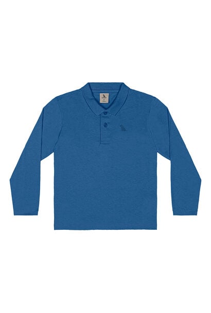 Polo manches longues BLEU QUIMBY MODE