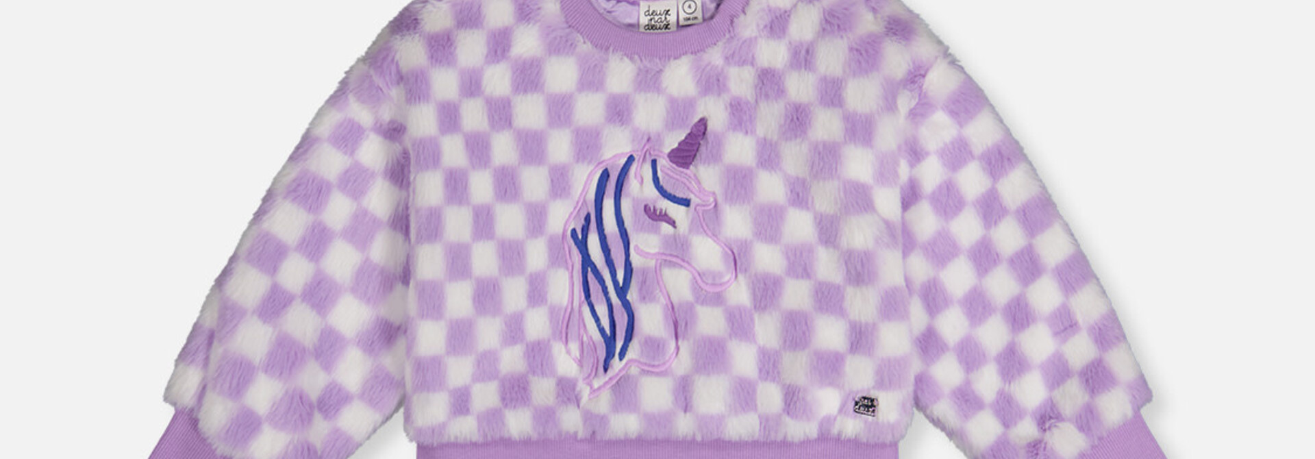 Chandail en fausse fourrure LICORNE POUSSIÈRE D'ÉTOILE
