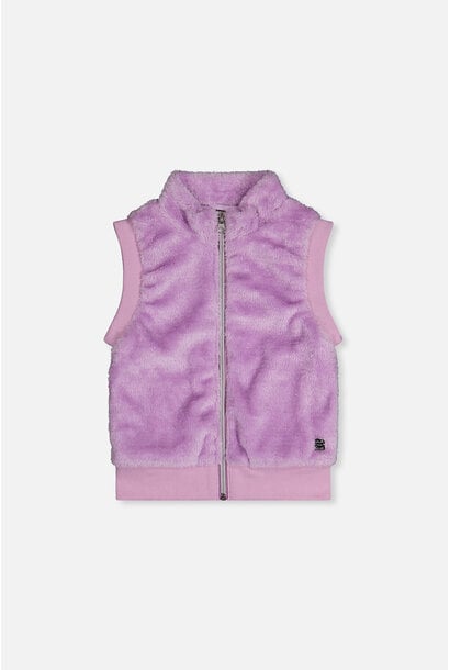 Veste sans manches en fausse fourrure LICORNE POUSSIÈRE D'ÉTOILE