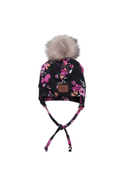Tuque en jersey brossé avec oreilles, doublée MINI RÉTRO POP