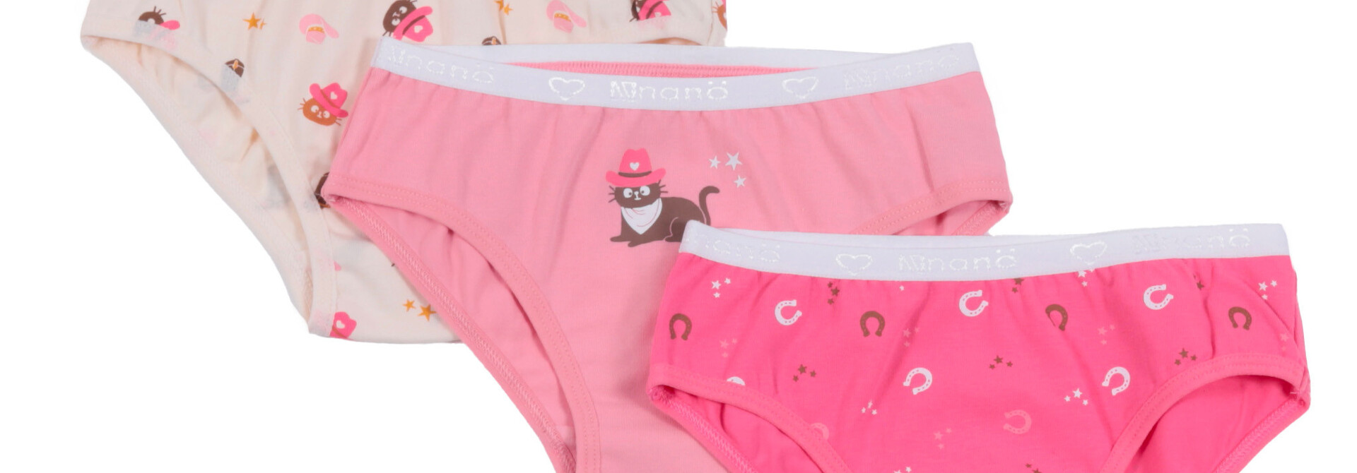 Culotte, paquet de 3 CATGIRLS