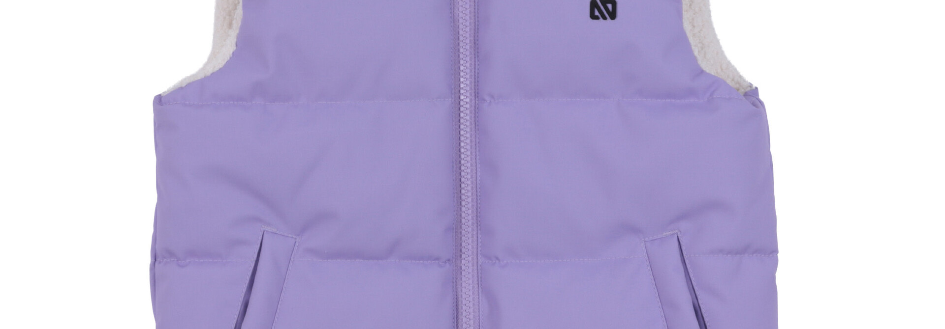 Veste matelassé réversible sans manches BONNE JOURNÉE