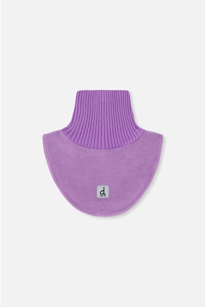 Cache-cou col roulé en tricot et en polar VIOLET