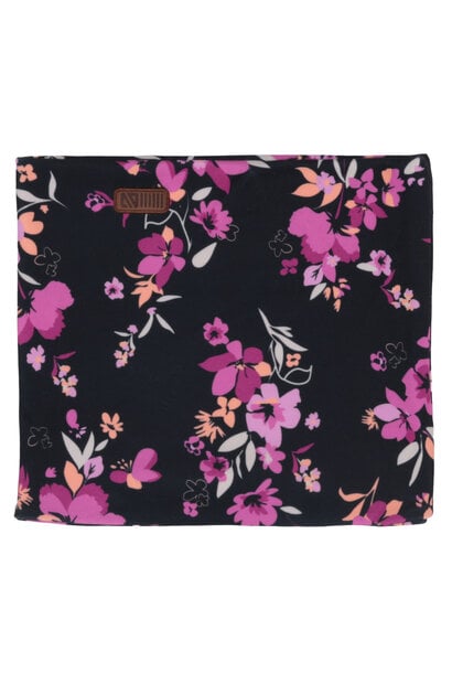 Cache-cou en jersey doublé en micropolaire BASIC NOIR