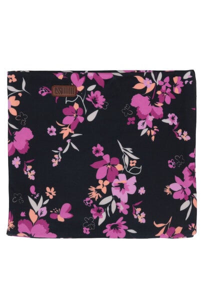 Cache-cou en jersey doublé en micropolaire MINI BASIC NOIR