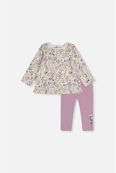 Ensemble pantalon en avec chandail Froufrou RÊVE LAVANDE