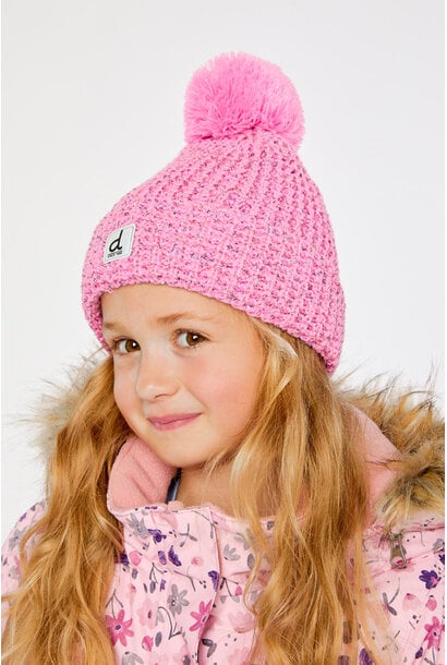 Tuque d'hiver en tricot avec pompom (doublé) BEGONIA