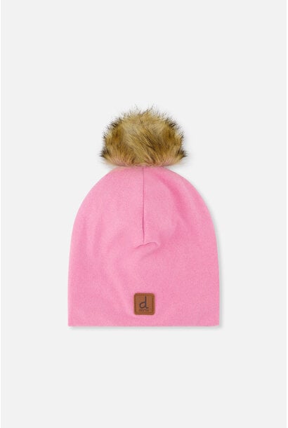 Bonnet en jersey avec pompom BEHONIA