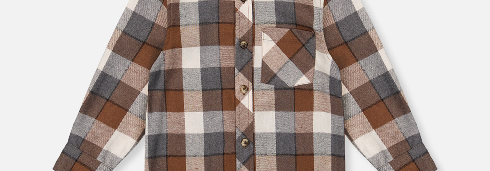 Chemise en flanelle Brune B.O.Y.S