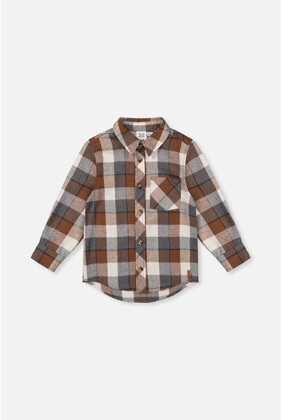 Chemise en flanelle Brune B.O.Y.S