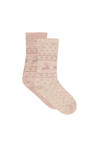 Chaussettes en laine pqt2 LILAC