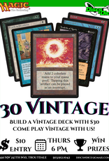 Wizards of the Coast MTG 30 Vintage Entry Fee