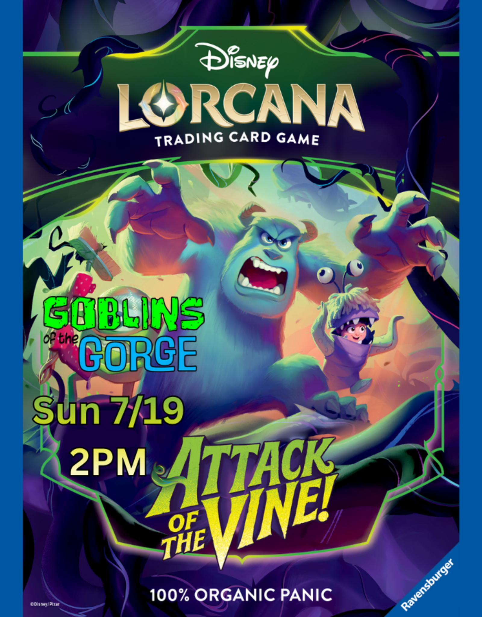 Disney Lorcana Lorcana Attack of the Vine! Prerelease Event @Goblins of the Gorge Sun 7/19 @ 2pm