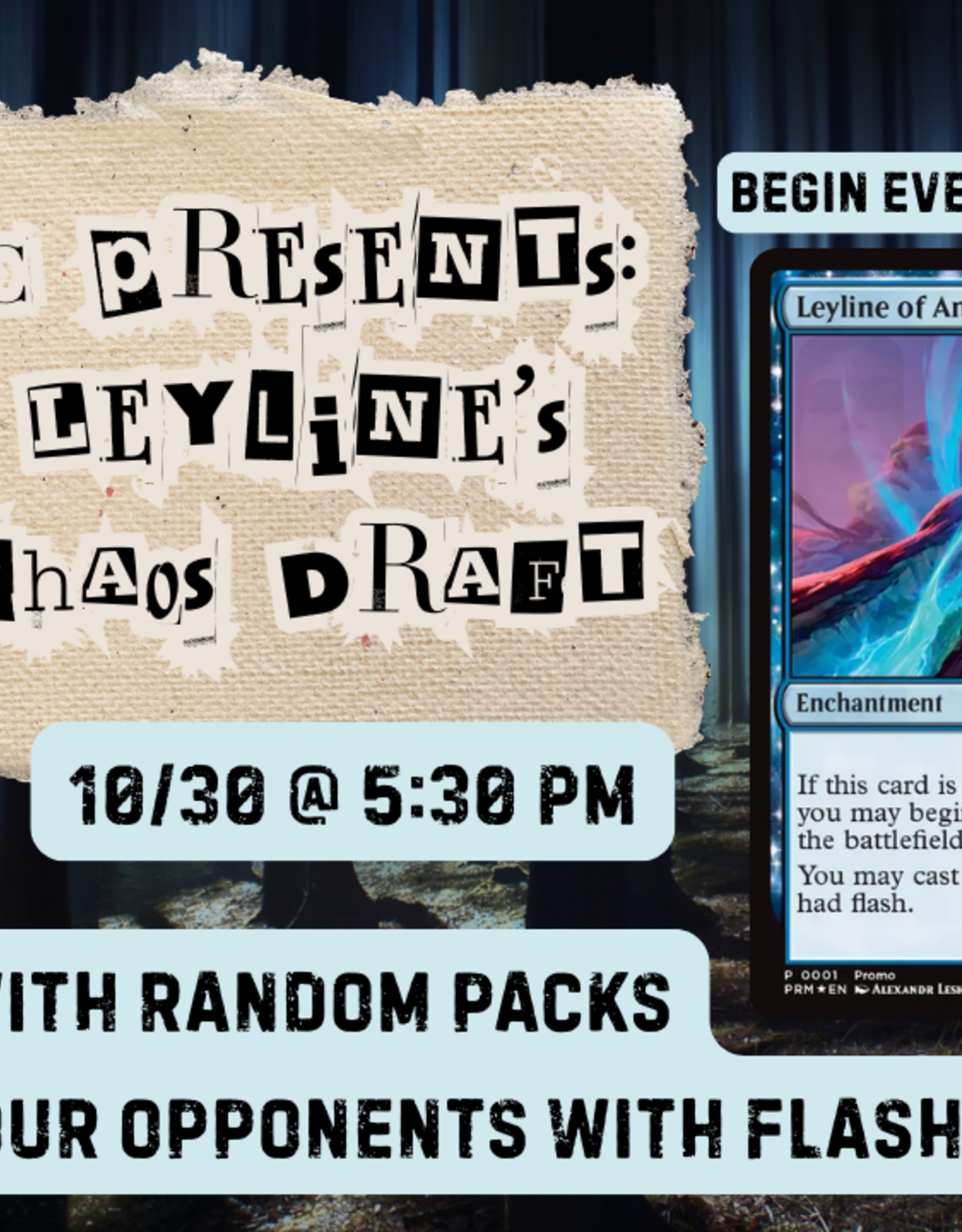 Wizards of the Coast Magic Presents: All Leylines' Eve Chaos Draft 2026