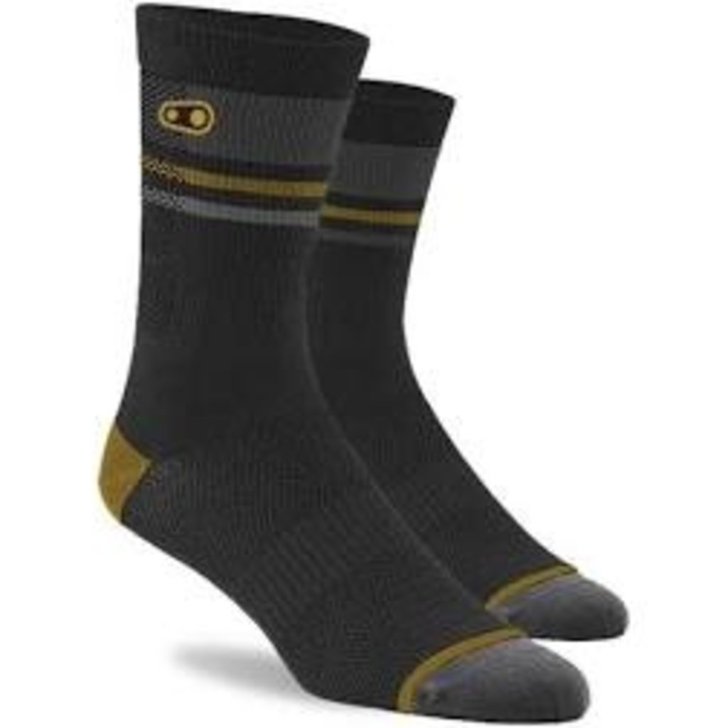Crank Brothers Trail Socks Black/Gold Small-Medium