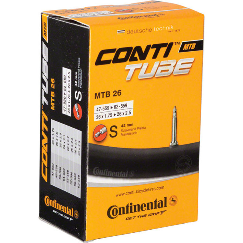 Continental Tube 26 x 1.75-2.5 - PV 42mm - 50 pc Bulk Pack