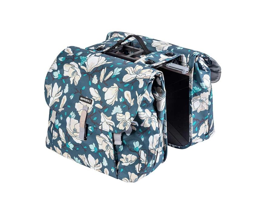 Basil magnolia double pannier bag hotsell