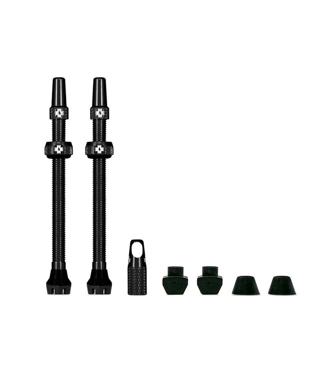 Muc-Off V2, Tubeless Valve, Presta, 80mm, Black, Pair