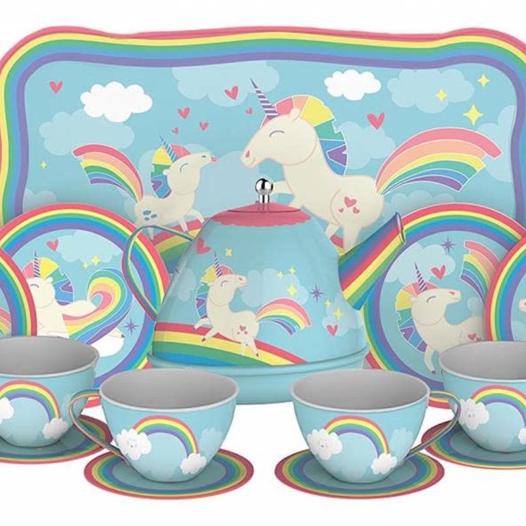 Unicorn Tin Tea Set