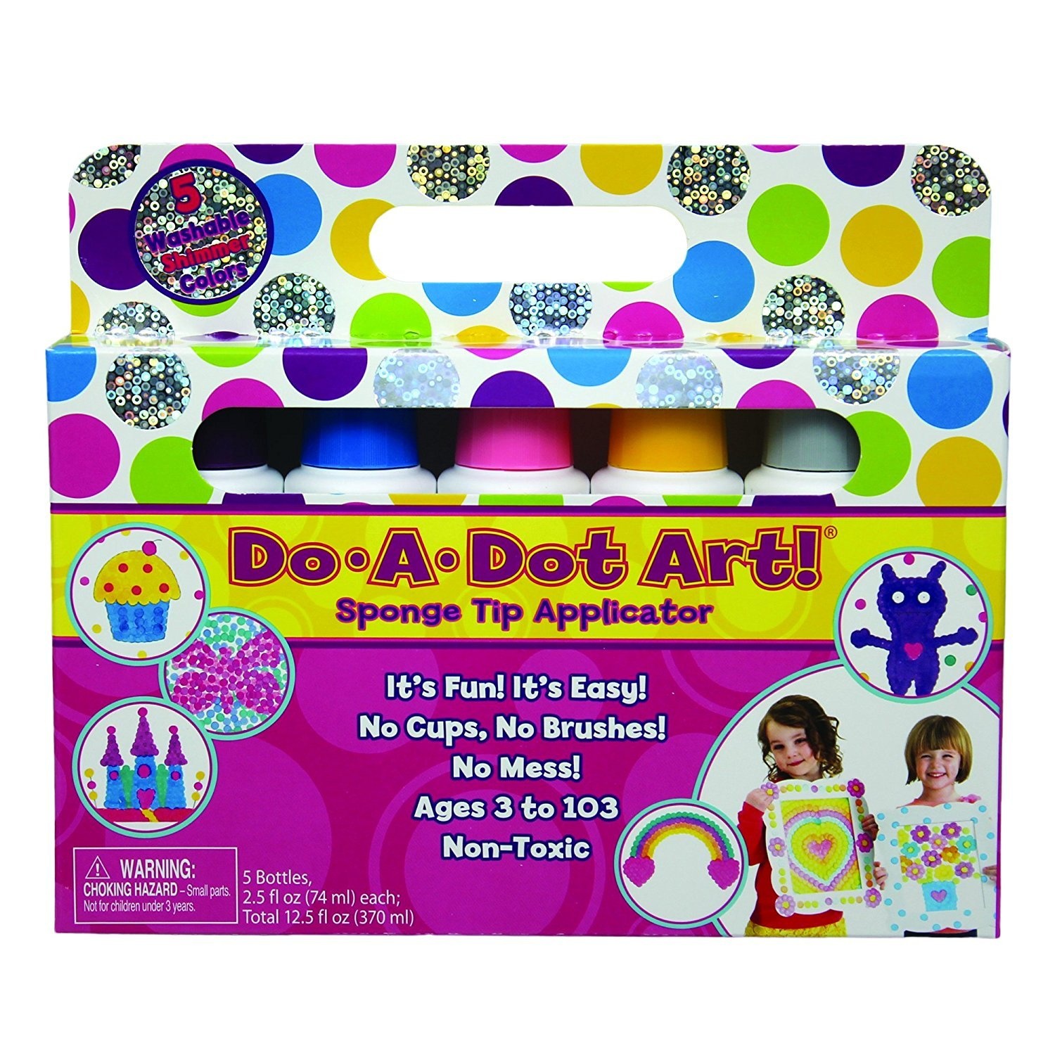 Do-A-Dot Art Shimmers Markers, Washable - 5 pack