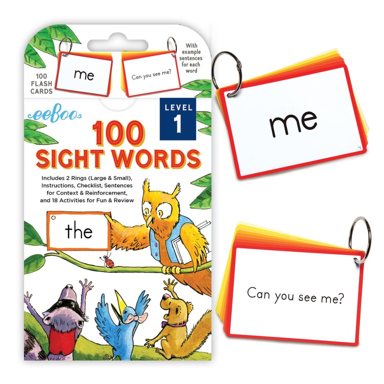 eeBoo Sight Words Flash Cards