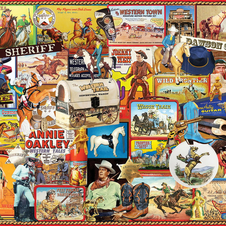 White Mountain Puzzles Cowboys 1000pc Jigsaw Puzzle